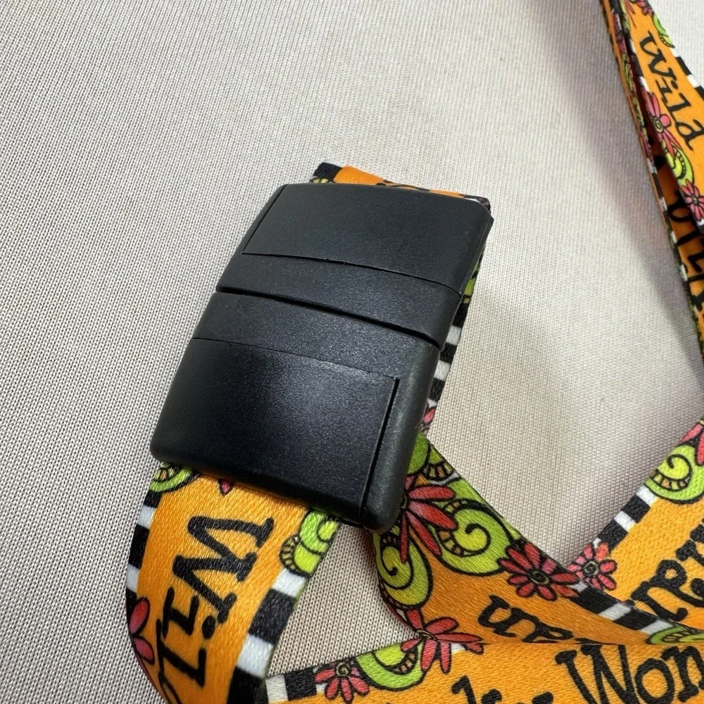 NWT Suzy Toronto Orange Wild Wacky Wonderful Woman Lanyard‎ Badge Holder